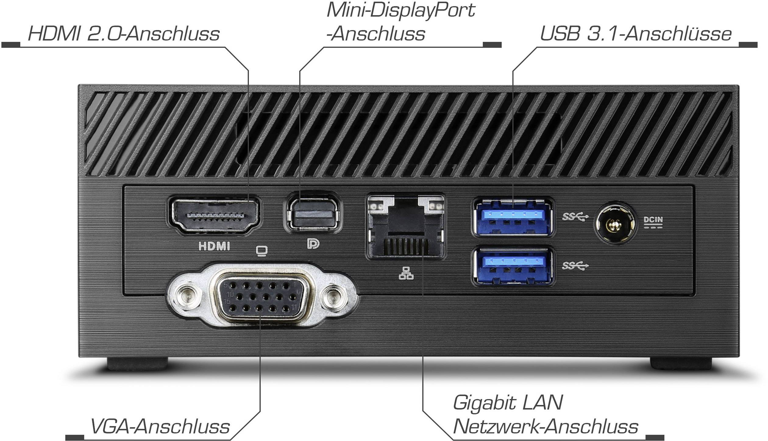 Asus PN40 Mini PC Intel Celeron N4100 (4 x 1.1GHz / max. 2.4GHz) 8GB RAM 240GB SSD