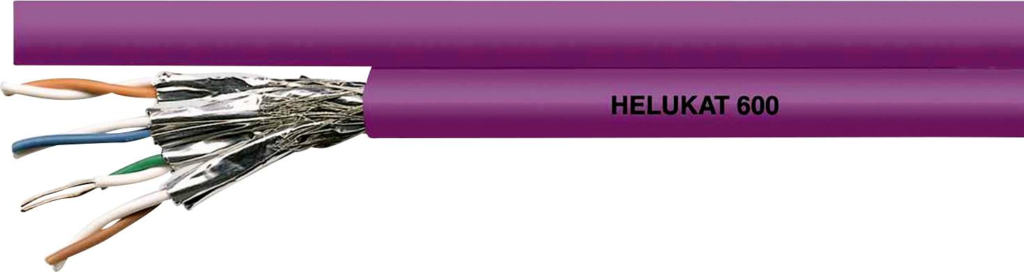 Helukabel 81446 Netzwerkkabel CAT 7 S/FTP 8 x 2 x 0.25 mm² Blau, Lila 100 m