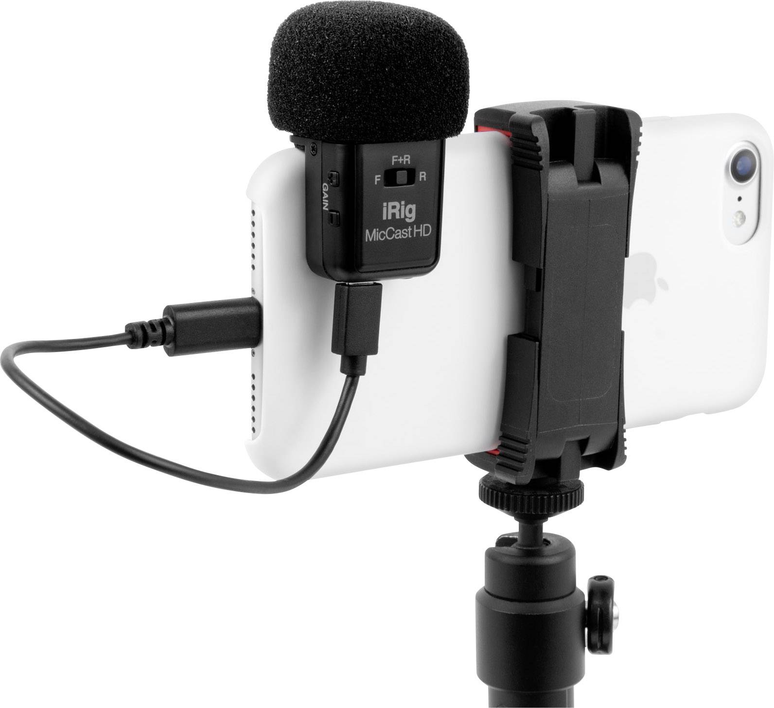 IK Multimedia iRig Mic Cast HD Ansteck Handymikrofon Übertragungsart (Details):Kabelgebunden inkl.