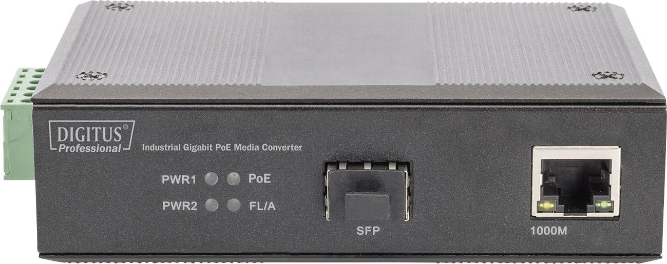 Digitus DN-652104 LAN 10/100/1000 MBit/s, SFP Medienkonverter 10 / 100 / 1000 MBit/s