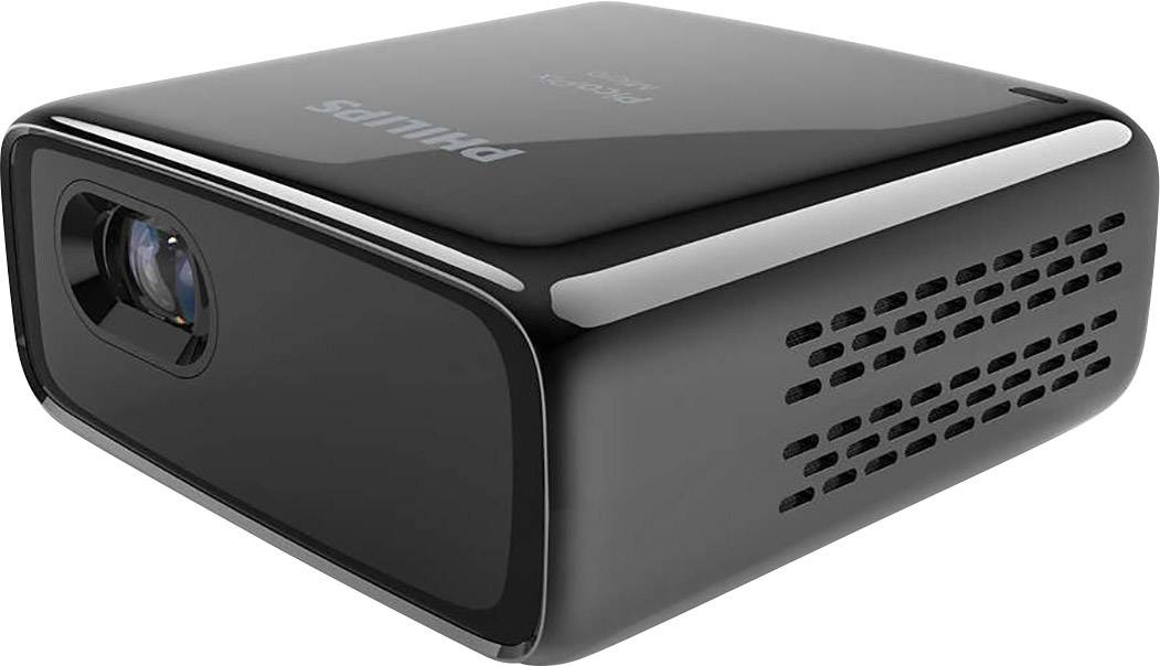Philips Home Projector Beamer PicoPix Micro DLP 854 x 480 WVGA Akkubetrieben, Integrierter Lautsprecher, automatische