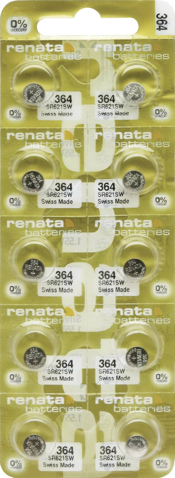 Renata Knopfzelle 364 10 St. 20 mAh