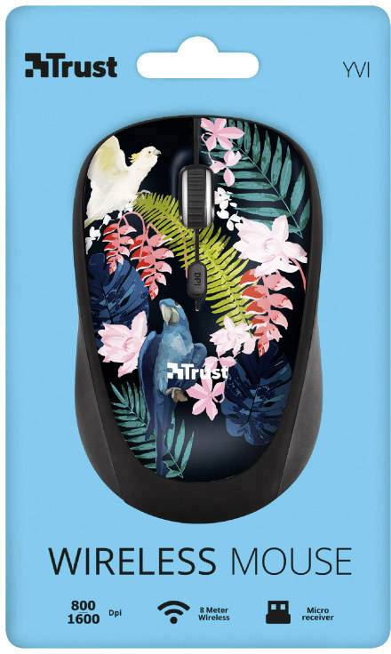 Trust Parrot Maus Funk Optisch 4 Tasten 1600 dpi