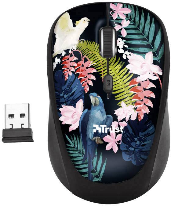 Trust Parrot Maus Funk Optisch 4 Tasten 1600 dpi