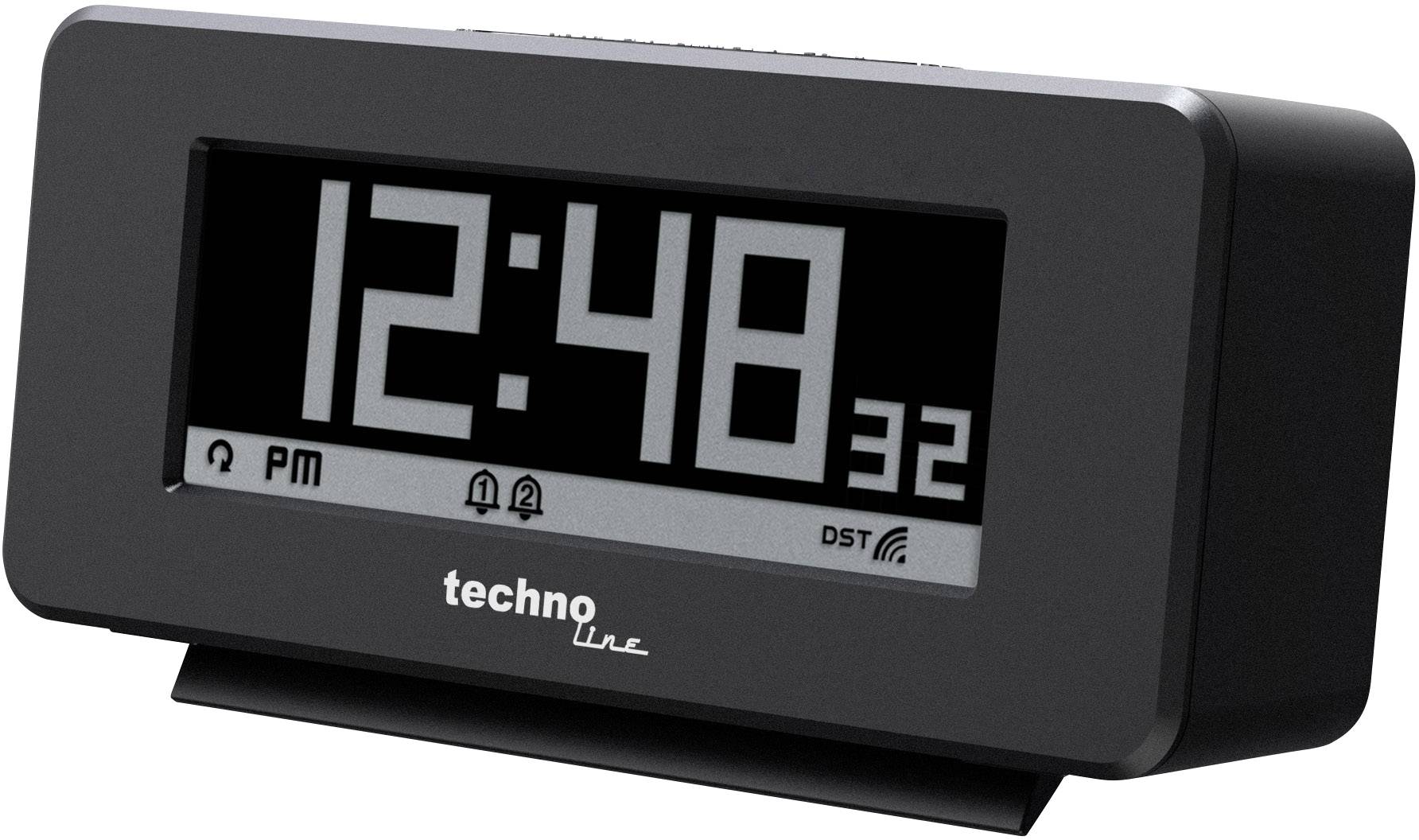 Techno Line WT295 Funk Wecker Schwarz Alarmzeiten 2