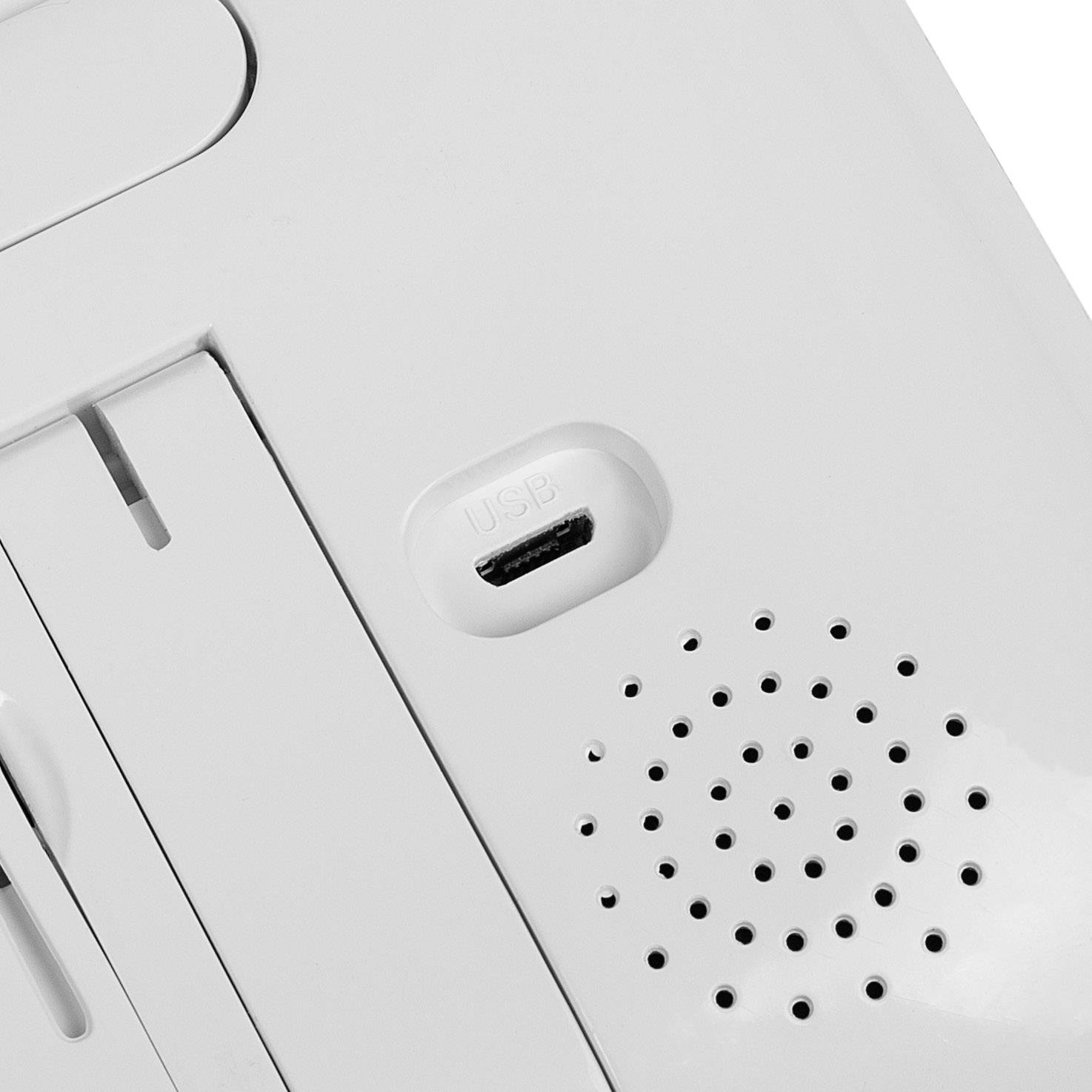 Byron Türsprechanlagen-Zubehör Kabellos, Digital, Funk Video-Inneneinheit, Zusatz-Monitor Weiß