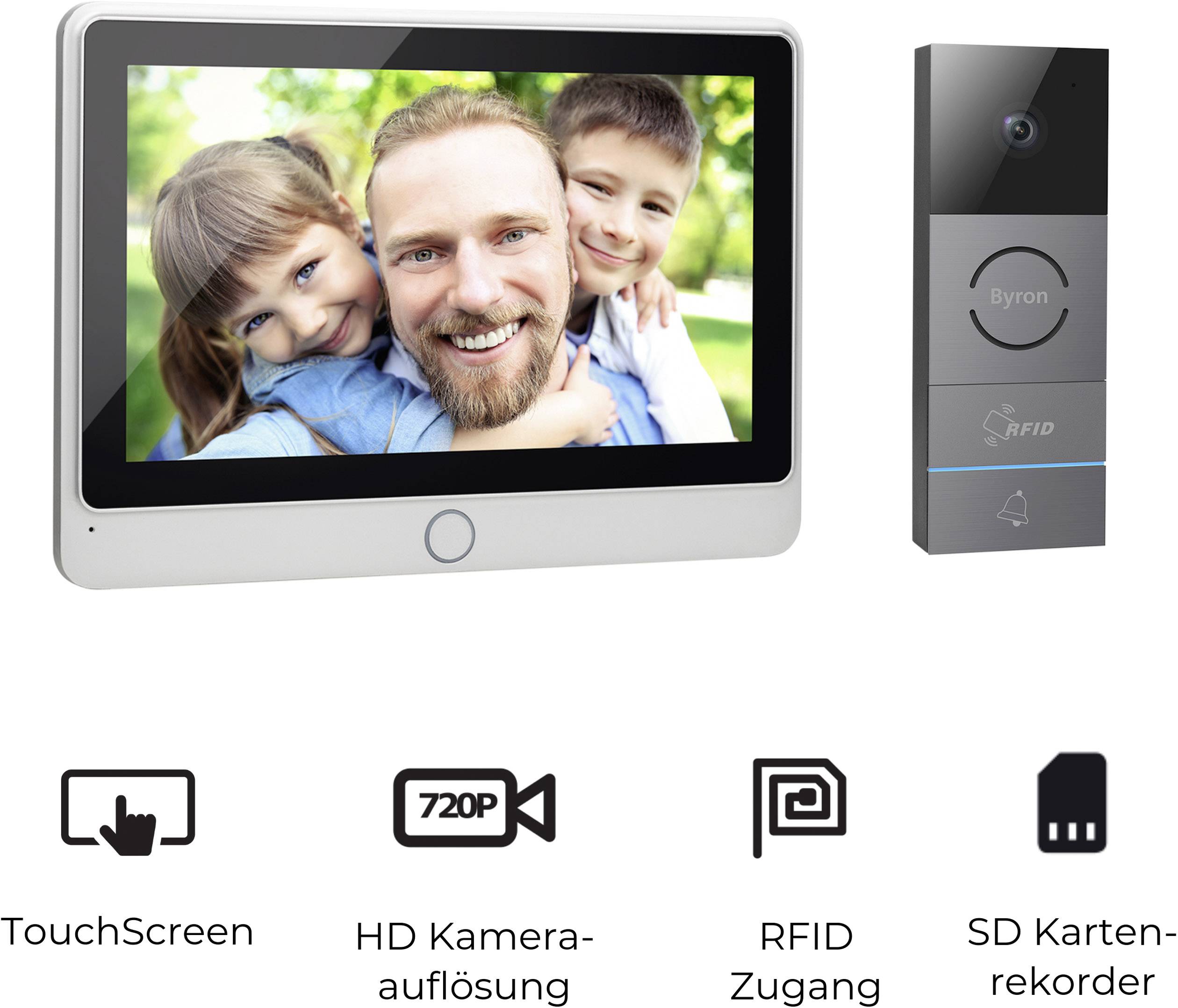 Byron Video-Türsprechanlage Kabelgebunden, 2-Draht