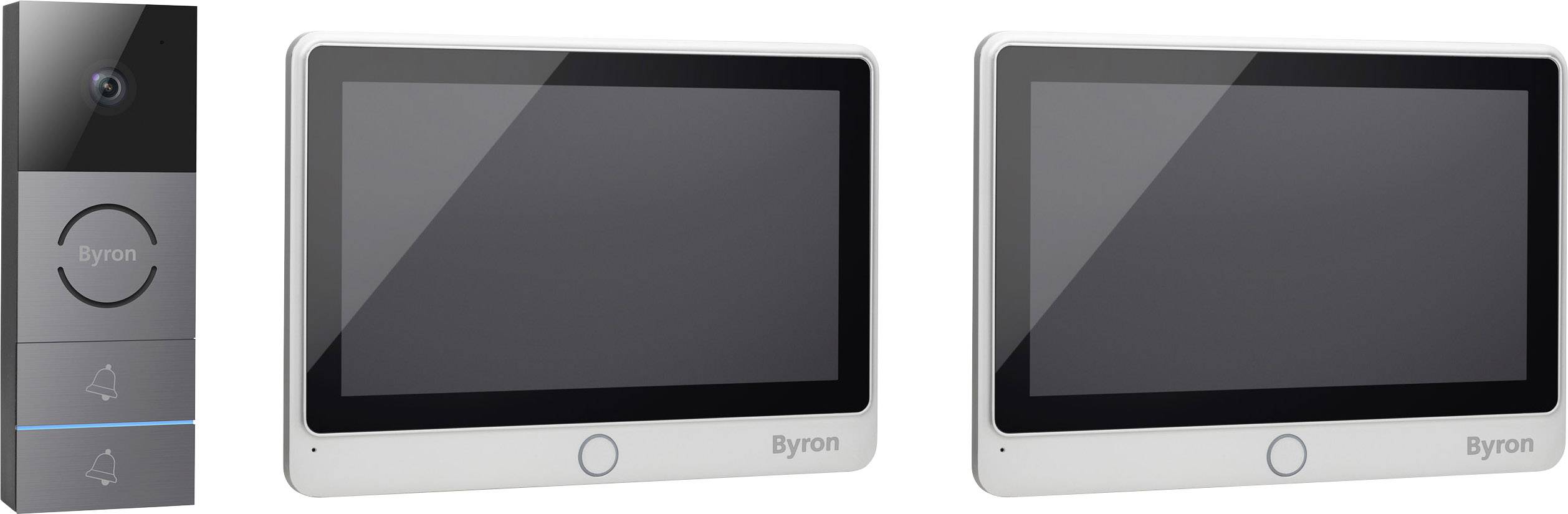 Byron Video-Türsprechanlage Kabelgebunden, 2-Draht Komplett-Set