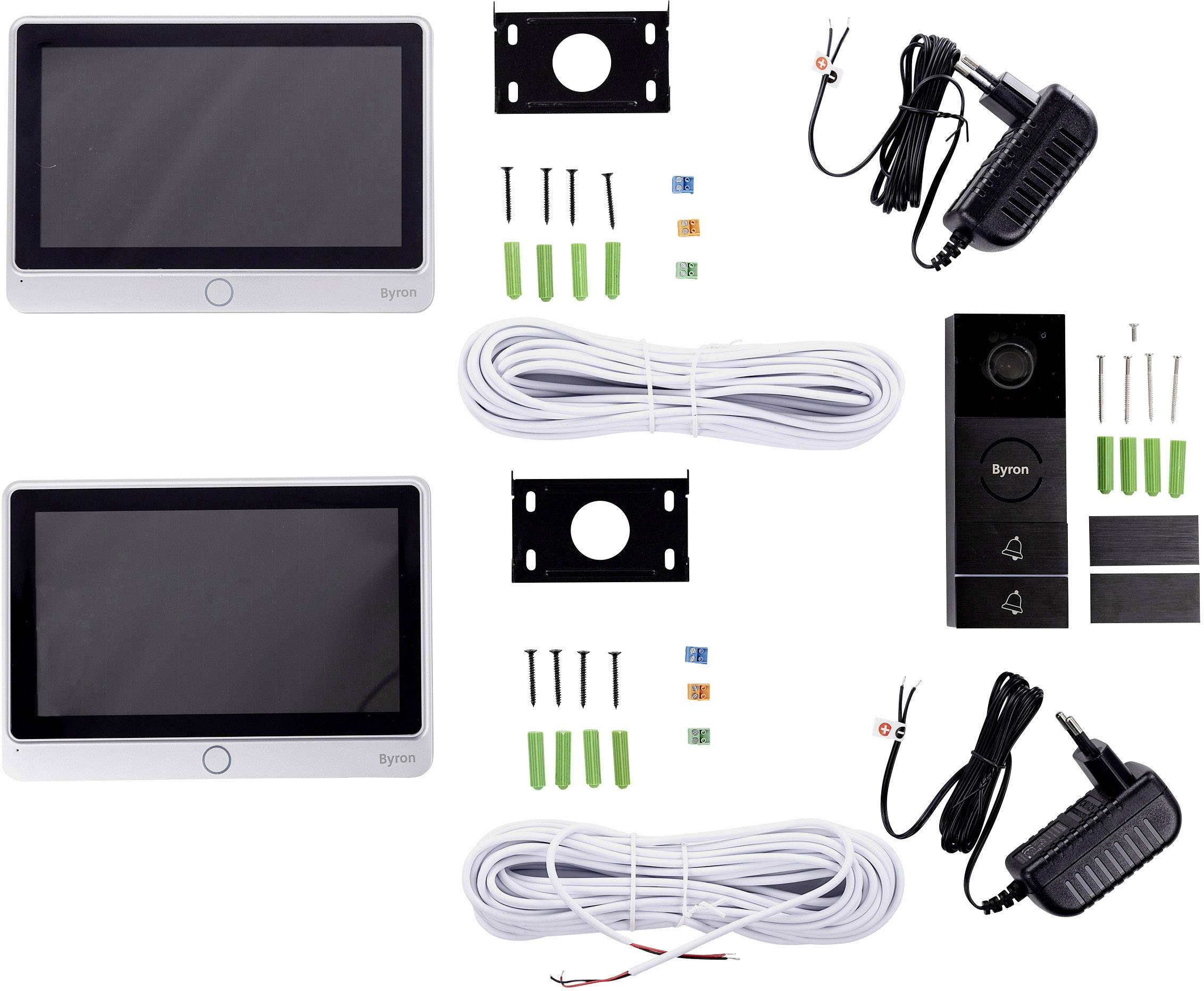 Byron Video-Türsprechanlage Kabelgebunden, 2-Draht Komplett-Set