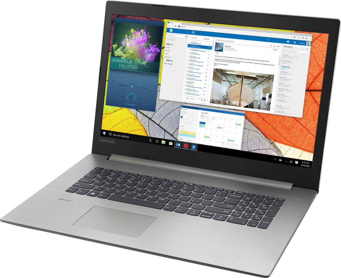 Lenovo 330-17IKBR 43.9cm (17.3 Zoll) Notebook Intel Core i3 i3-7020U 8GB 256GB SSD Intel HD Graphics 620 Windows® 10 Home Grau