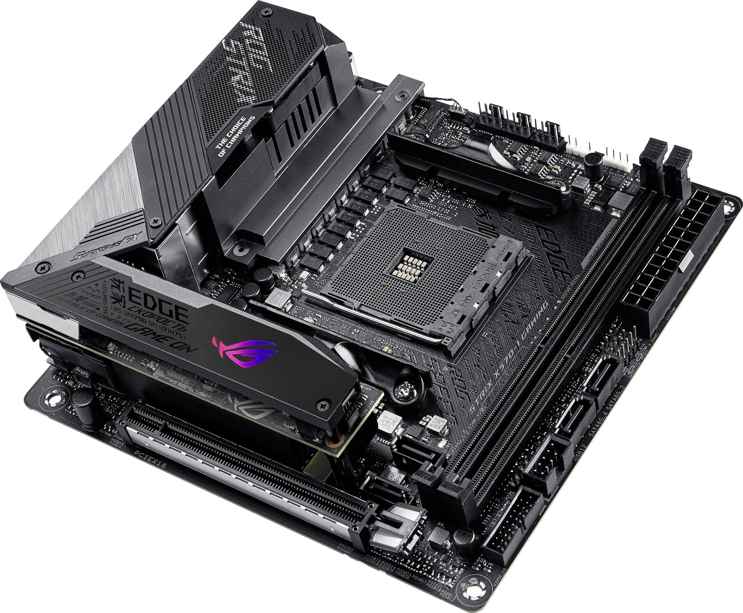 Asus ROG STRIX X570-I GAMING Mainboard Sockel (PC) AMD® AM4 Formfaktor (Details) Mini-ITX Mainboard-Chipsatz AMD® X570