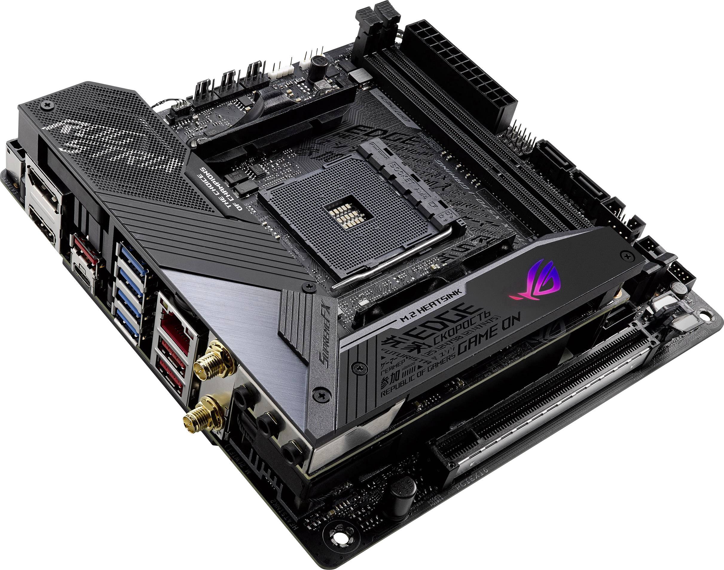 Asus ROG STRIX X570-I GAMING Mainboard Sockel (PC) AMD® AM4 Formfaktor (Details) Mini-ITX Mainboard-Chipsatz AMD® X570