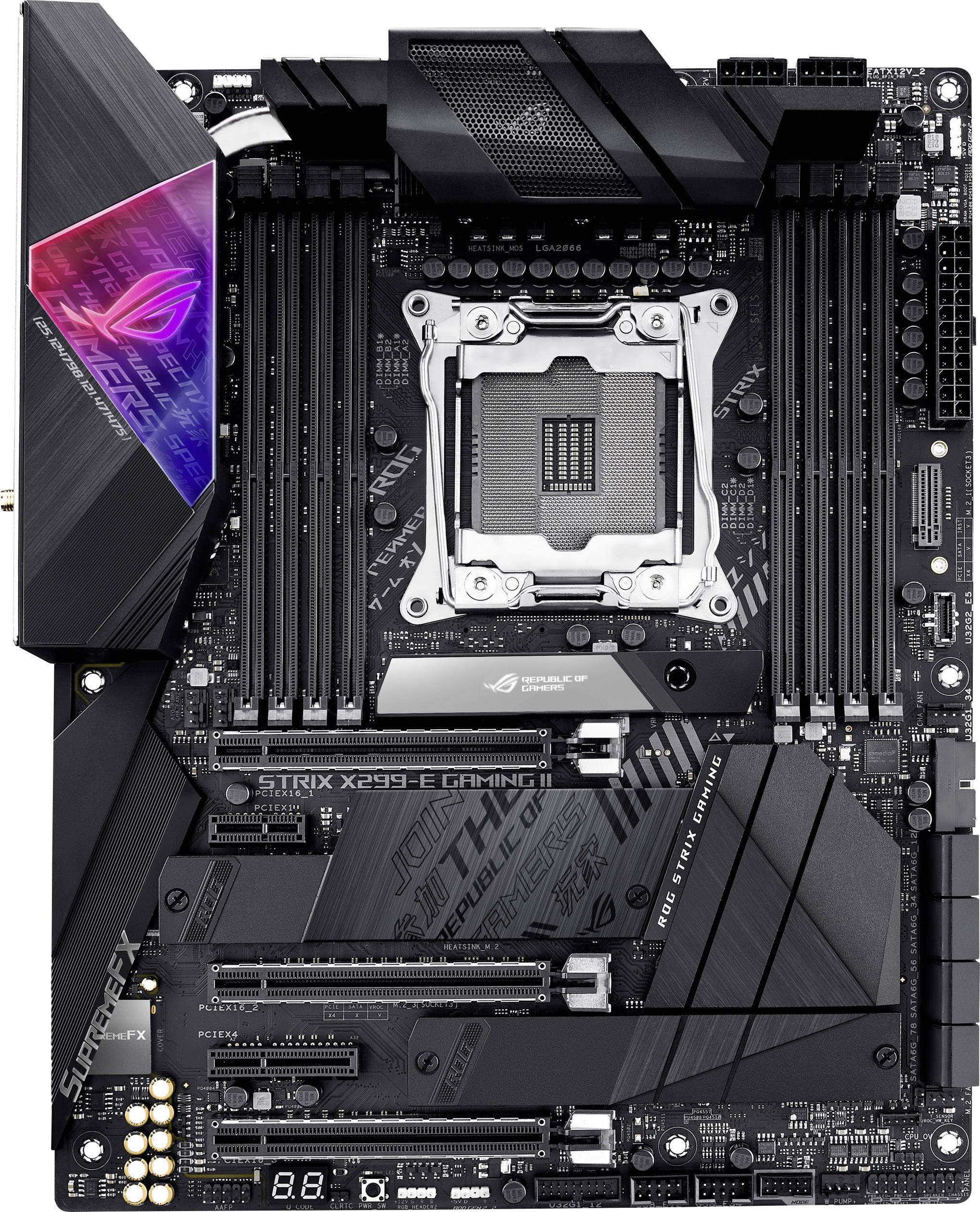Asus ROG STRIX X299-E GAMING II Mainboard Sockel (PC) Intel® LGA 2066 Formfaktor (Details) ATX Mainboard-Chipsatz Intel® X299