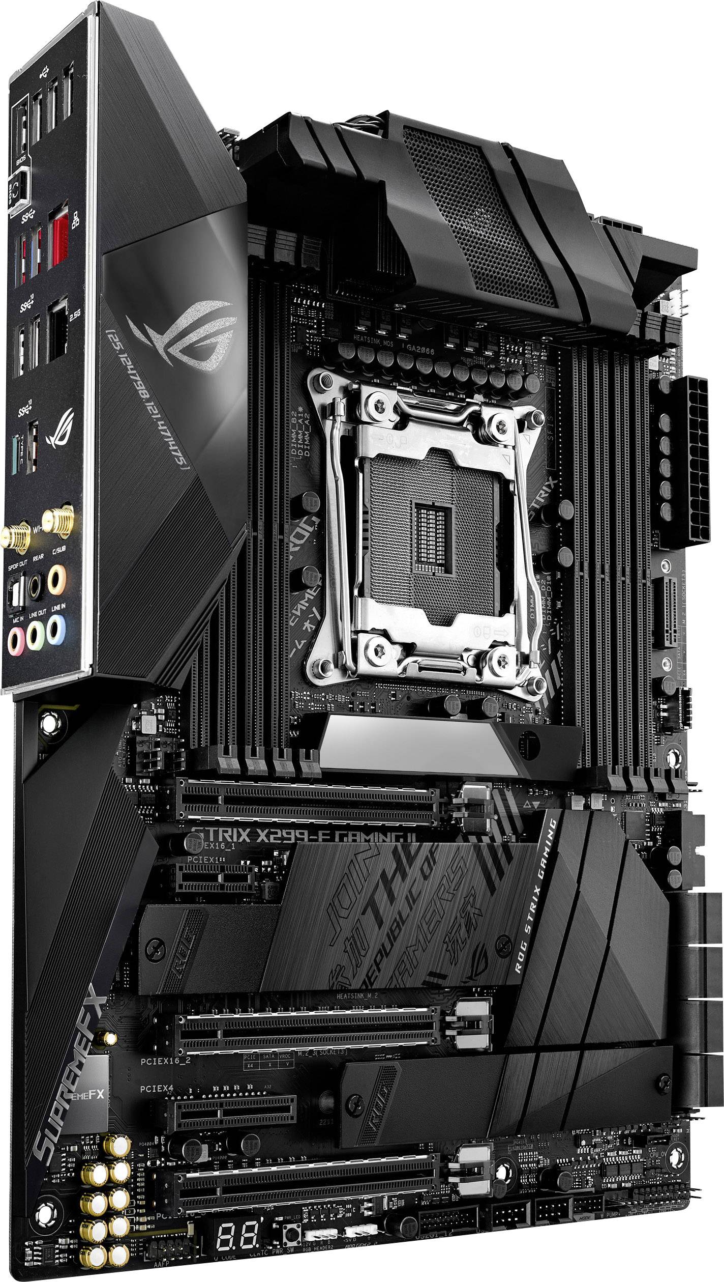 Asus ROG STRIX X299-E GAMING II Mainboard Sockel (PC) Intel® LGA 2066 Formfaktor (Details) ATX Mainboard-Chipsatz Intel® X299