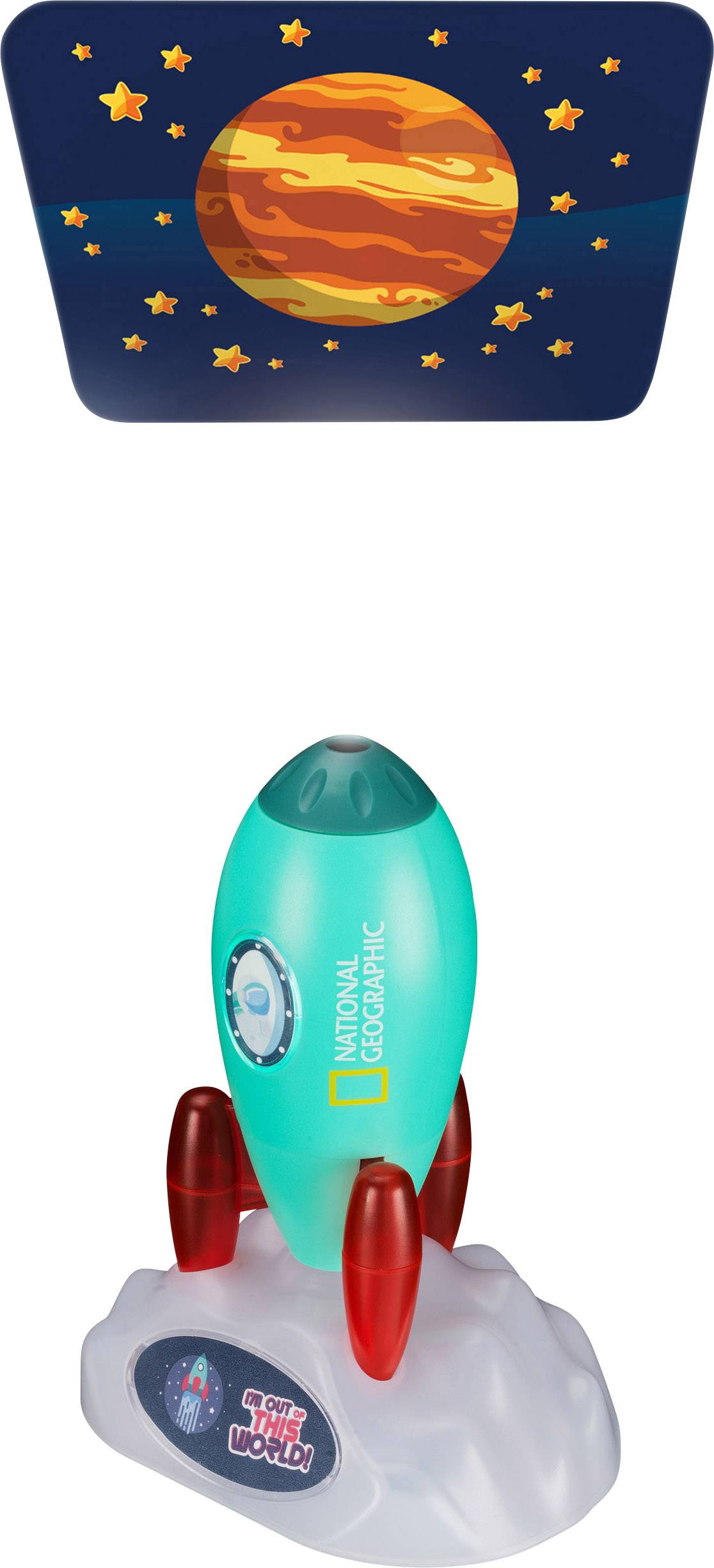 National Geographic 9105700 Weltraumrakete - Projektor und Nachtlicht Astro-Heim-Planetarium