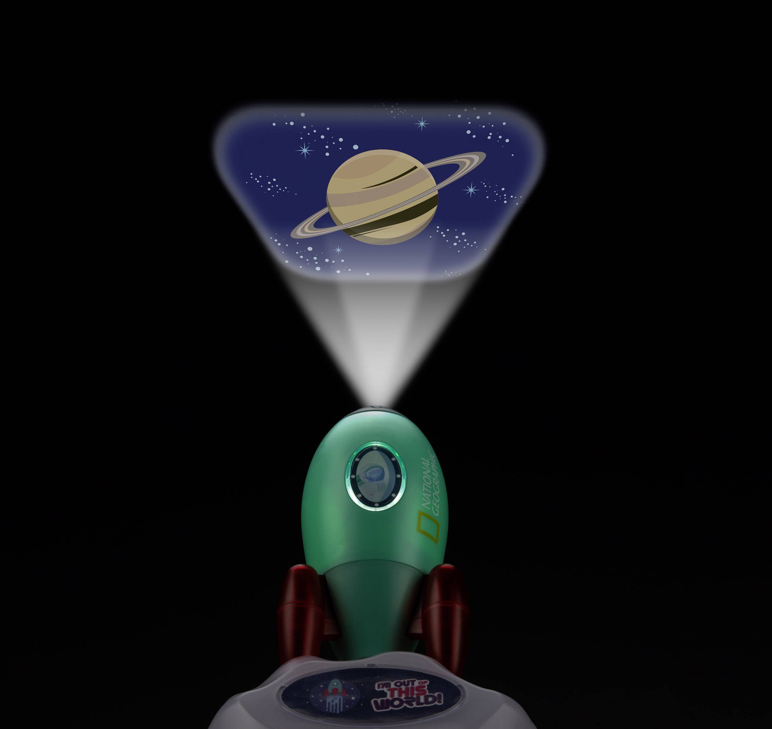 National Geographic 9105700 Weltraumrakete - Projektor und Nachtlicht Astro-Heim-Planetarium