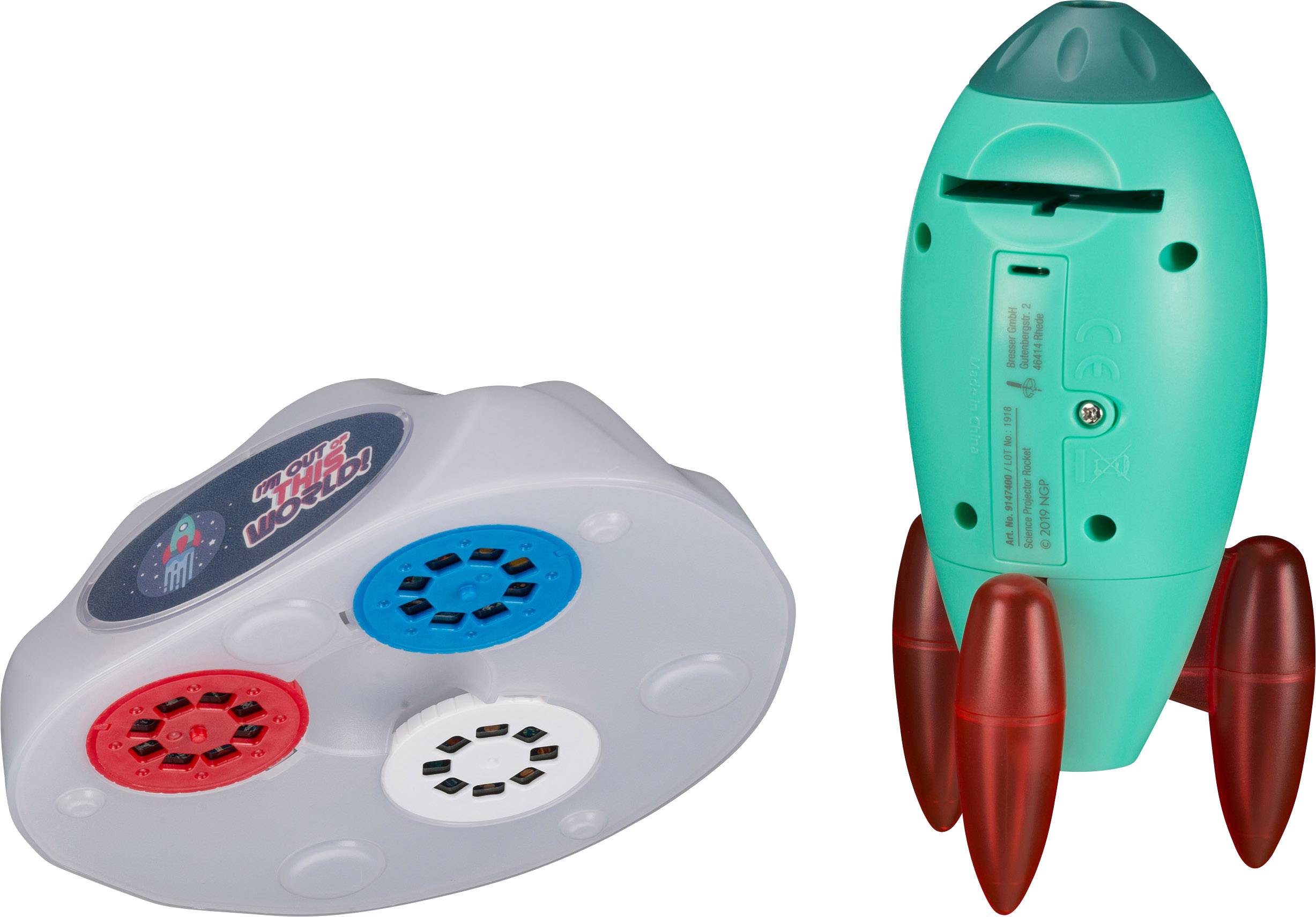 National Geographic 9105700 Weltraumrakete - Projektor und Nachtlicht Astro-Heim-Planetarium