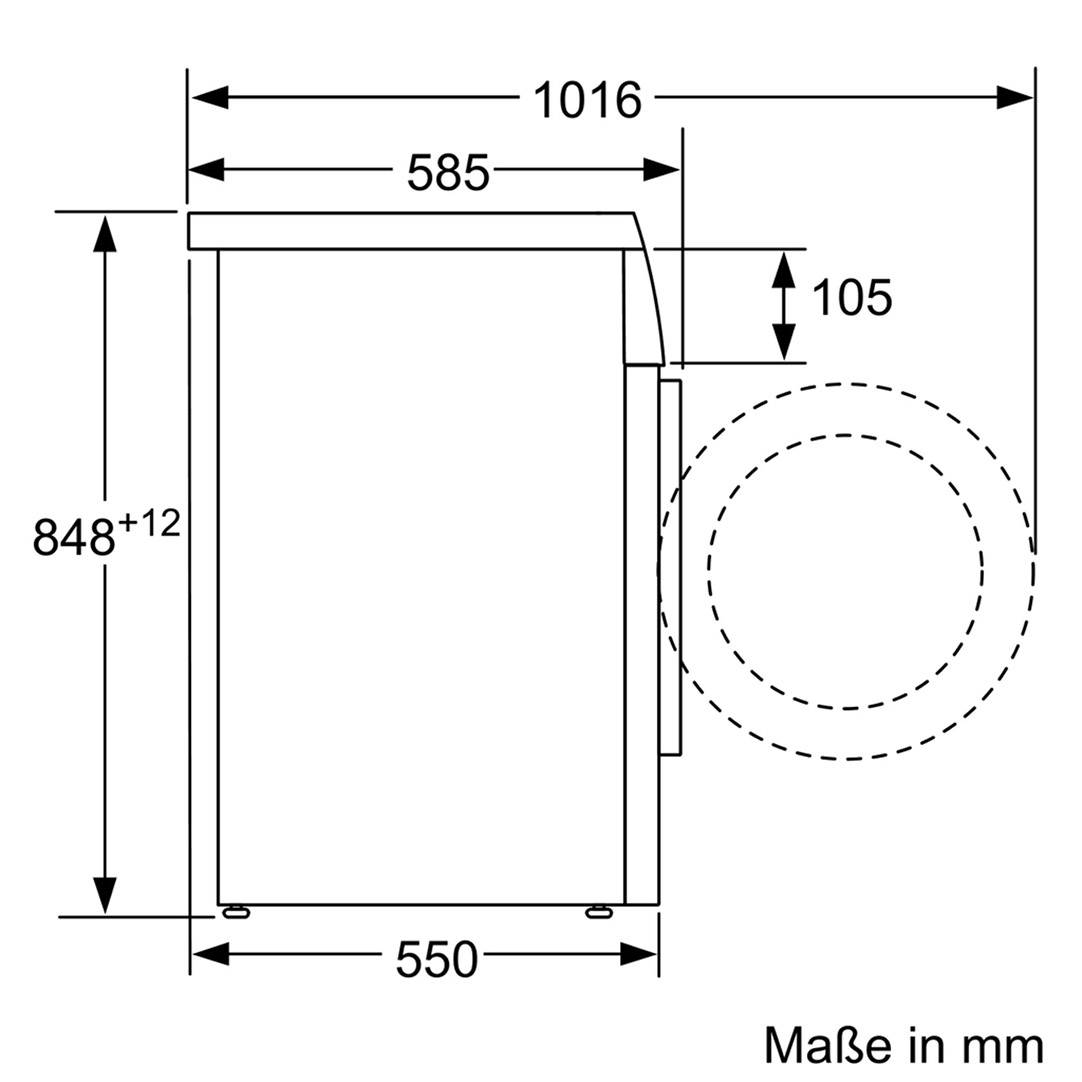 Siemens WU14Q420 Waschmaschine Frontlader, Standgerät 1400 U/min