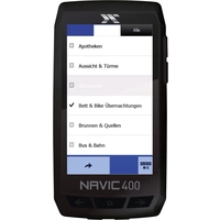 CicloSport Navic400 Fahrrad-Navi Wandern, Fahrrad Europa (OpenStreetMaps) Bluetooth®, GPS, inkl. topographische Karten, spritzwassergeschützt CicloSport Navic400 Fahrrad-Navi Wandern, Fahrrad Europa (OpenStreetMaps) Bluetooth®, GPS, inkl. topographische Karten, spritzwassergeschützt