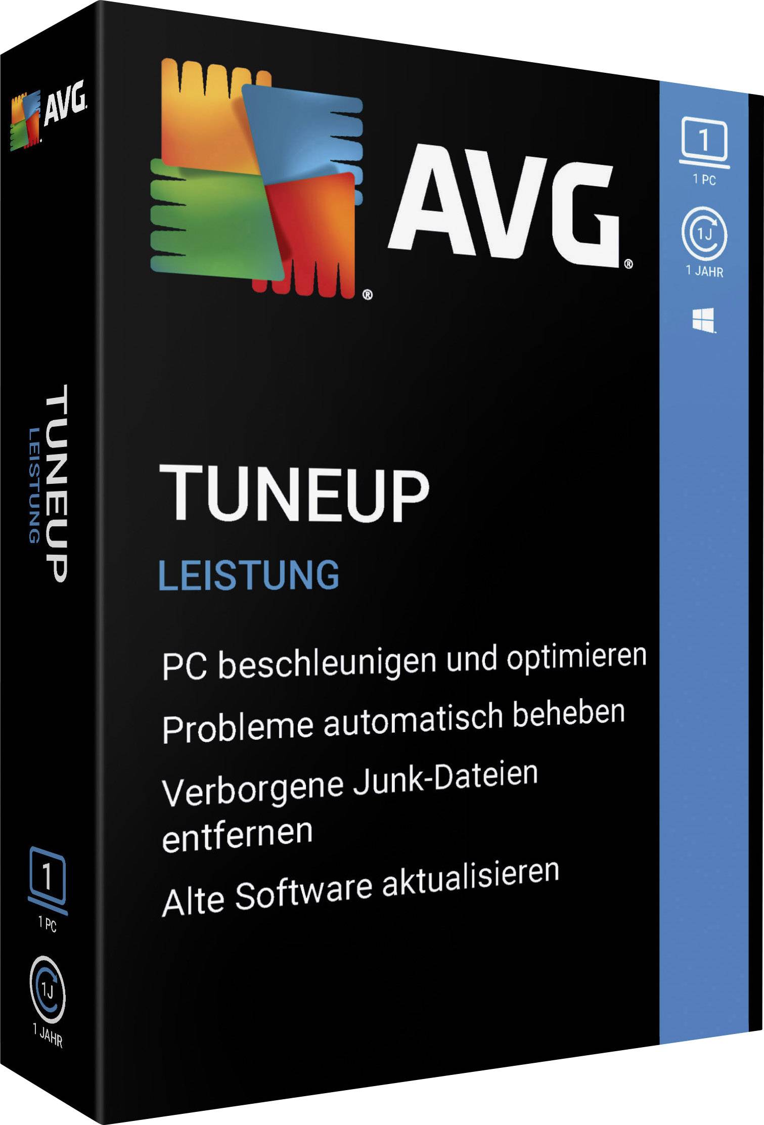 AVG PC TuneUp - 2020 (1 User) Vollversion, 1 Lizenz Windows Systemtuning-Software