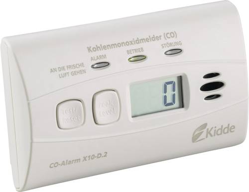 25180202.0000 Kohlenmonoxid-Melder inkl. 10 Jahres-Batterie batteriebetrieben detektiert Kohle