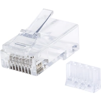 Intellinet 90er-Pack Cat6 RJ45-Modularstecker UTP 3-Punkt-Aderkontaktierung für Massivdraht 90 Stecker im Becher 790604 Crimpkon Intellinet 90er-Pack Cat6 RJ45-Modularstecker UTP 3-Punkt-Aderkontaktierung für Massivdraht 90 Stecker im Becher 790604 Crimpkon