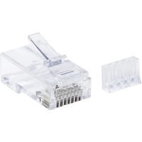 Intellinet 90er-Pack Cat6 RJ45-Modularstecker UTP 3-Punkt-Aderkontaktierung für Massivdraht 90 Stecker im Becher 790604 Crimpkon Intellinet 90er-Pack Cat6 RJ45-Modularstecker UTP 3-Punkt-Aderkontaktierung für Massivdraht 90 Stecker im Becher 790604 Crimpkon
