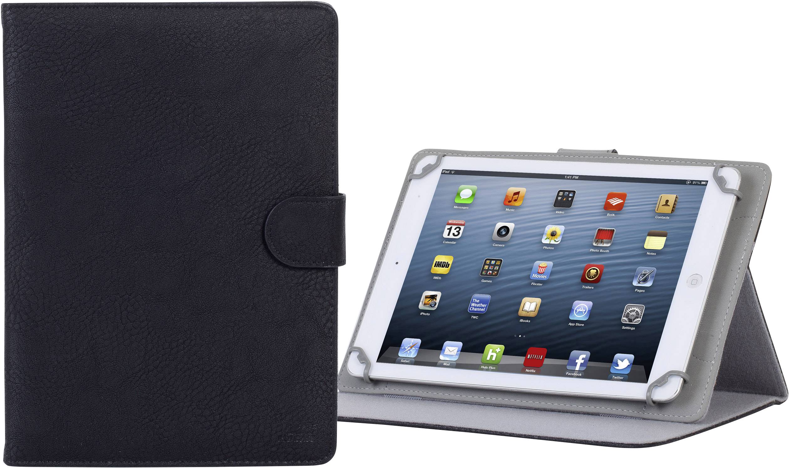 Rivacase Orly Tablet Tasche 25,7 cm (10,1") BookCase Schwarz