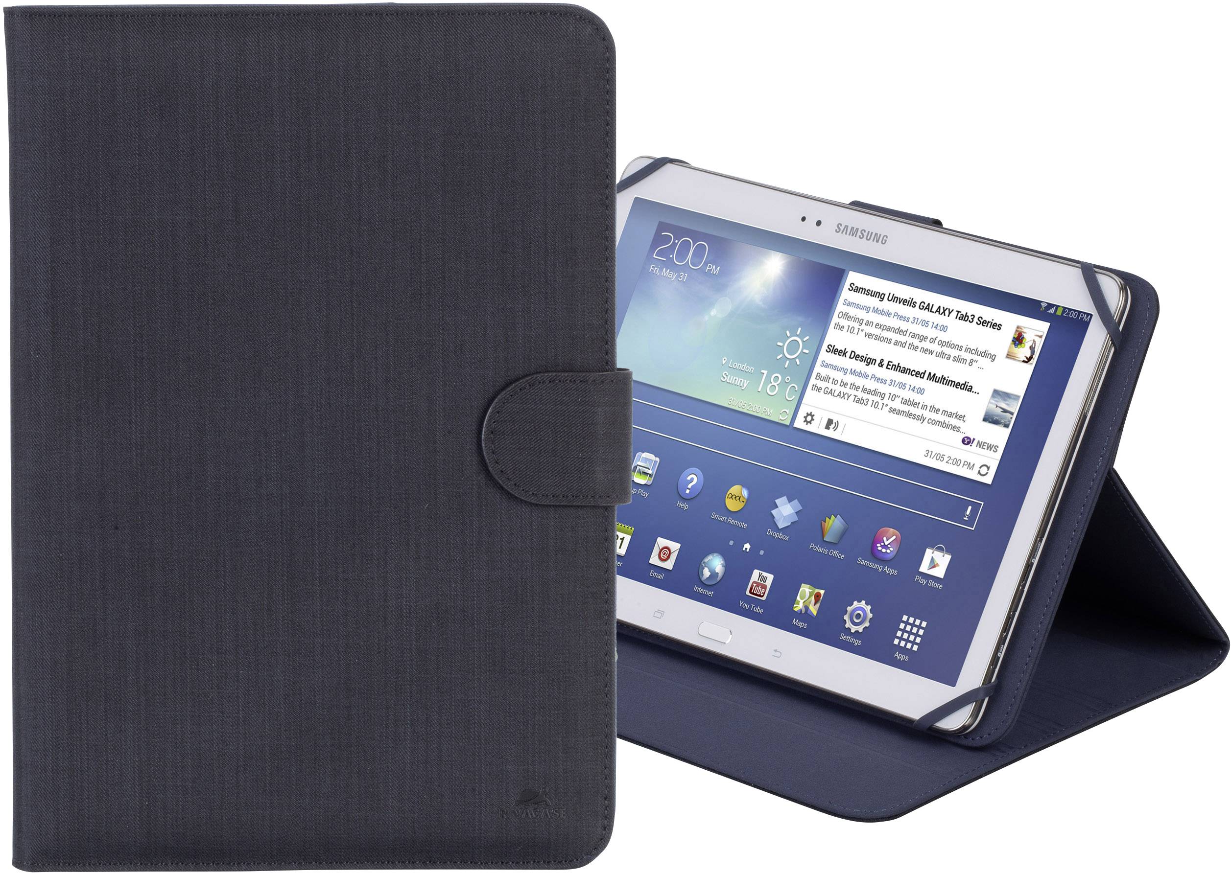 Rivacase Biscayne Tablet Tasche 25,7 cm (10,1") BookCase Schwarz