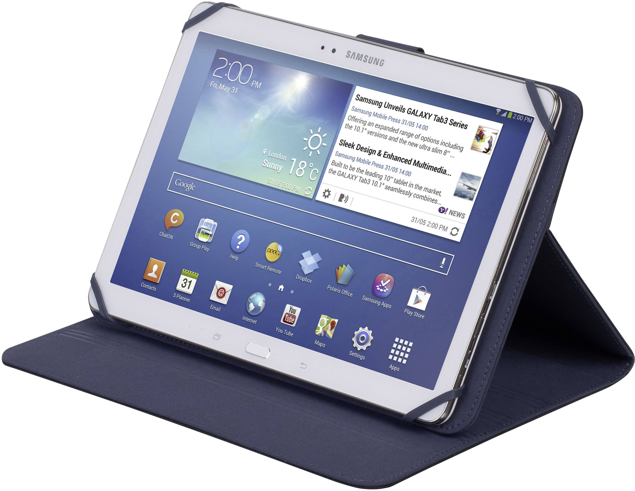 Rivacase Biscayne Tablet Tasche 25,7 cm (10,1") BookCase Schwarz