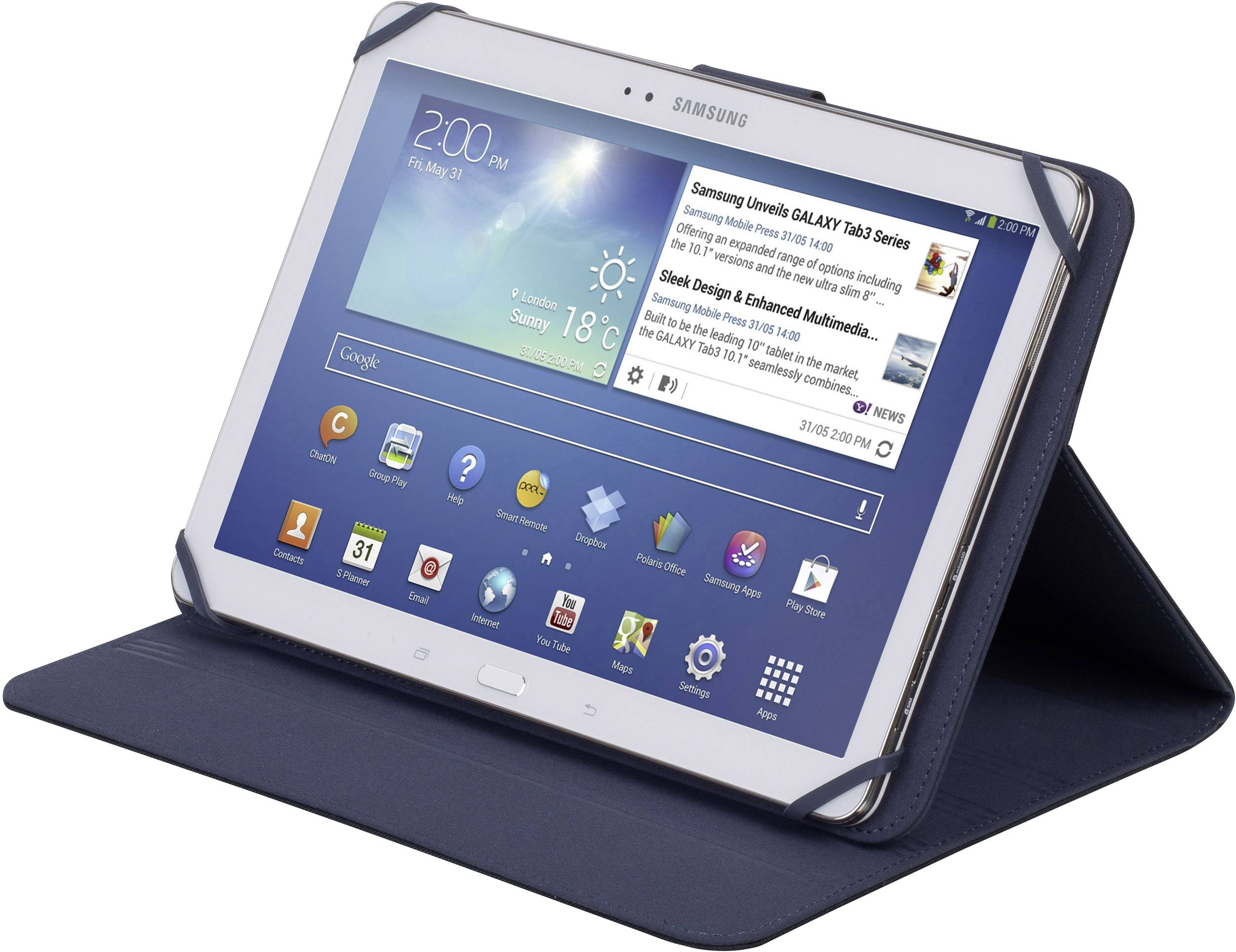 Rivacase Biscayne Tablet Tasche 25,7 cm (10,1") BookCase Schwarz