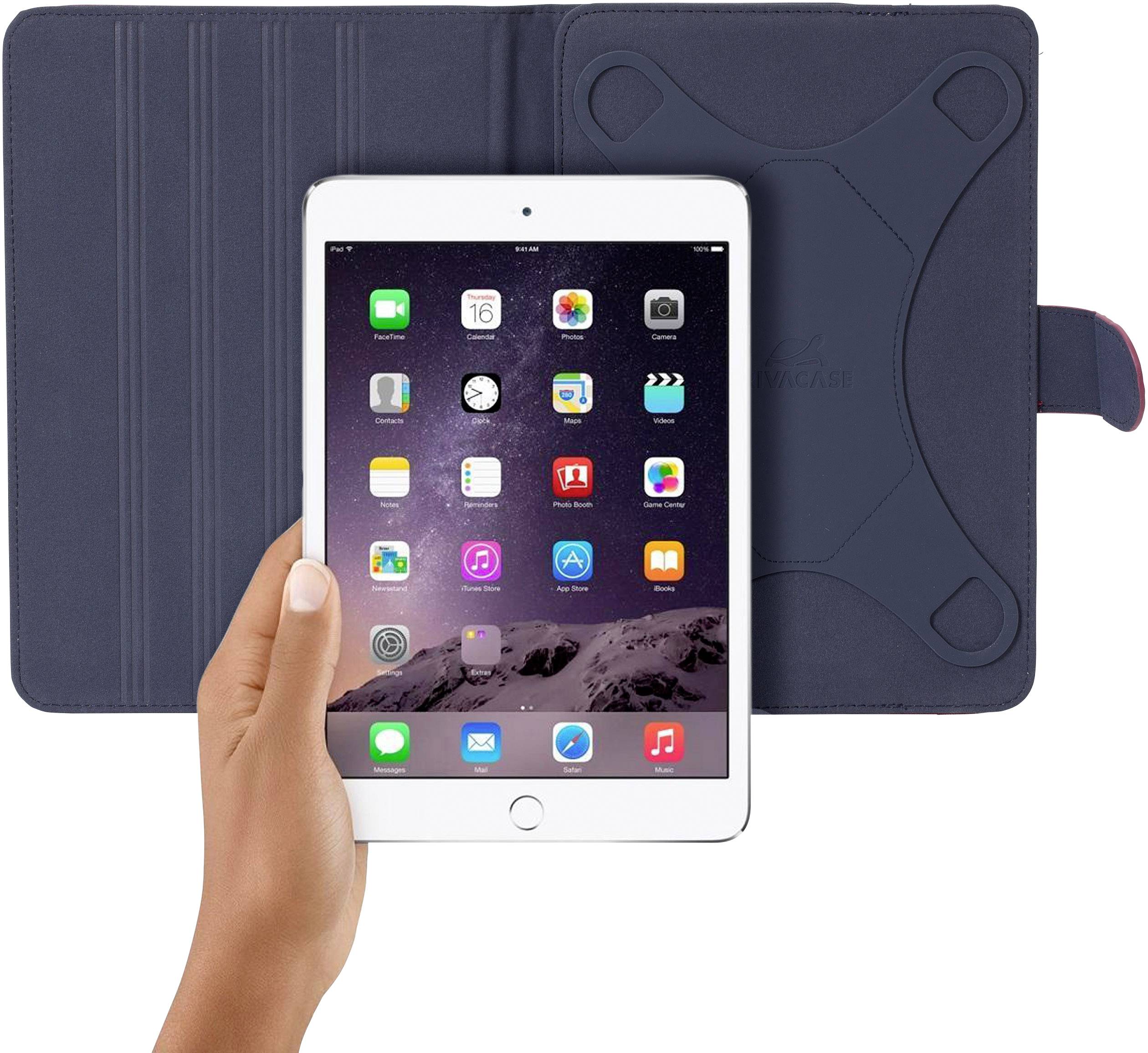 Rivacase Biscayne Tablet Tasche 25,7 cm (10,1") BookCase Rot