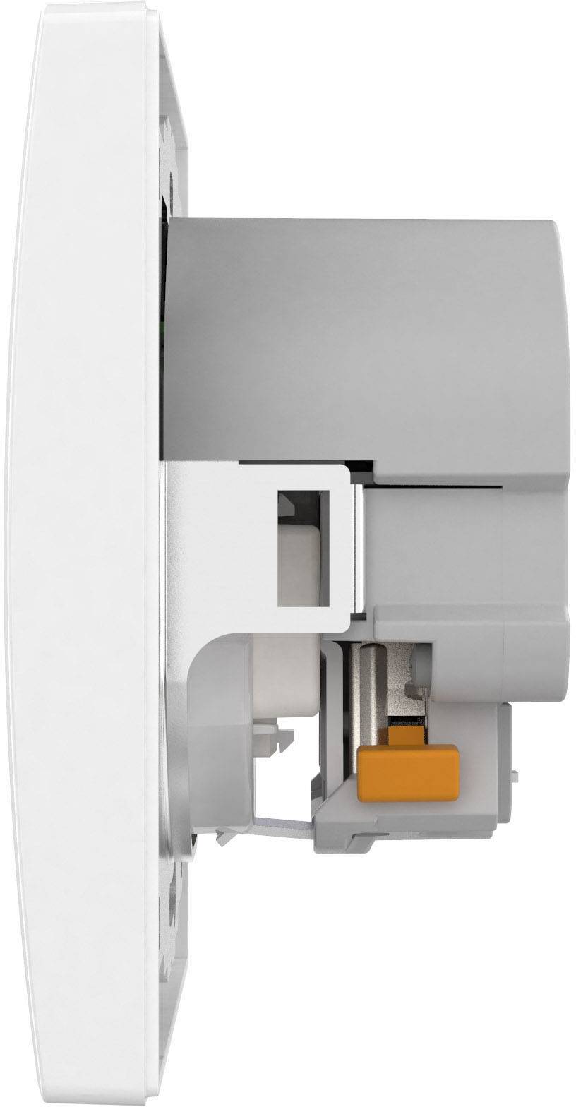 2USB 2U-449061 Unterputz-Steckdose mit USB Reinweiß (glänzend)