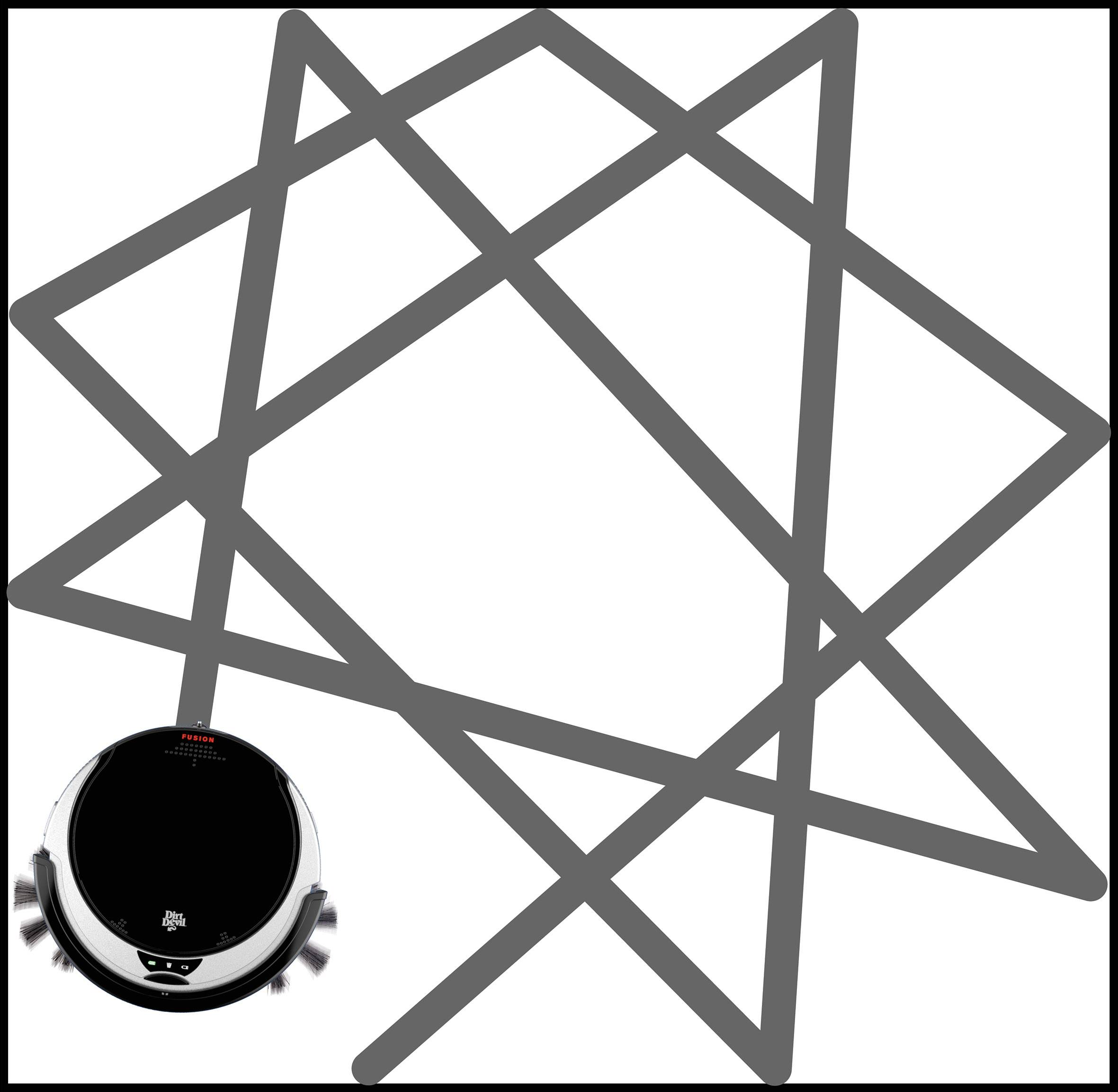 Dirt Devil M611 Fusion Saugroboter Rot, Schwarz, Silber