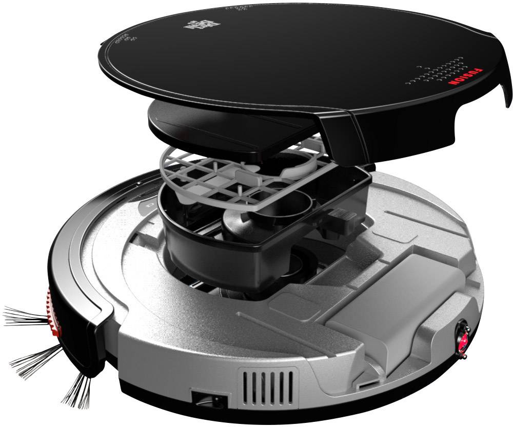 Dirt Devil M611 Fusion Saugroboter Rot, Schwarz, Silber