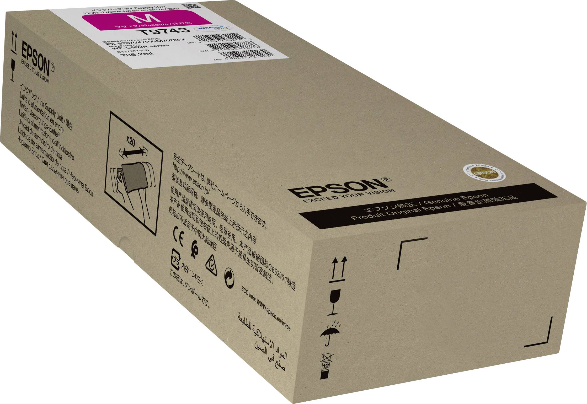 Epson Druckerpatrone T9743 XXL Original Magenta C13T974300