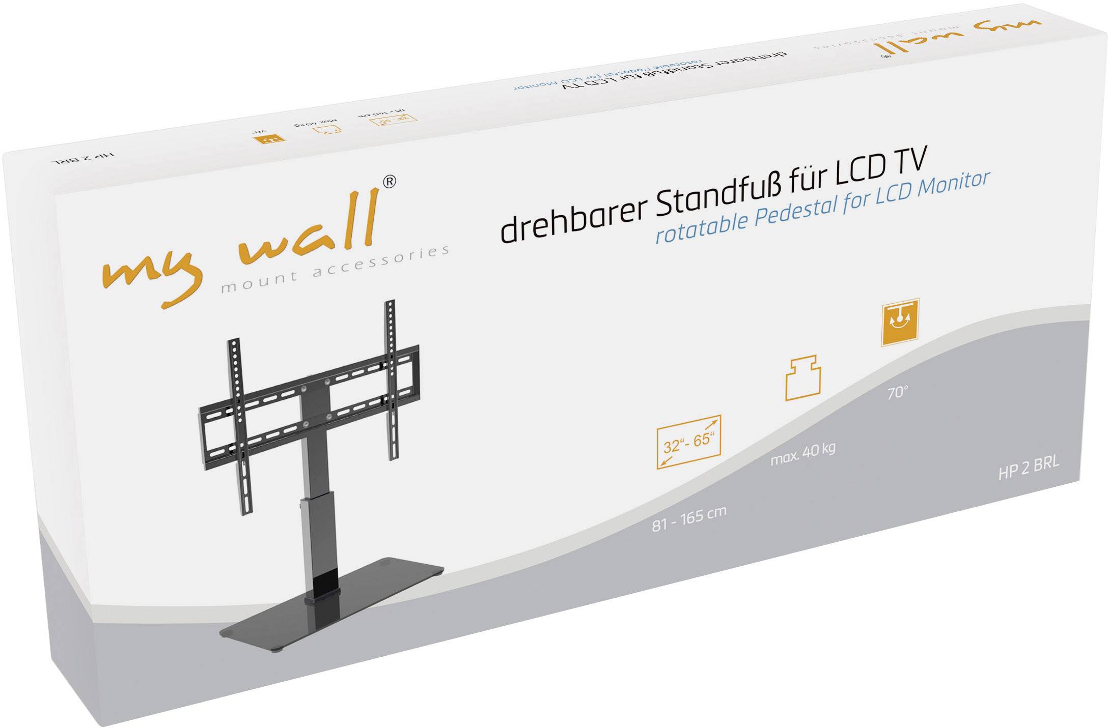 My Wall HP 2 BRL TV-Standfuß 81,3cm (32") - 165,1cm (65") Drehbar, Höhenverstellbar
