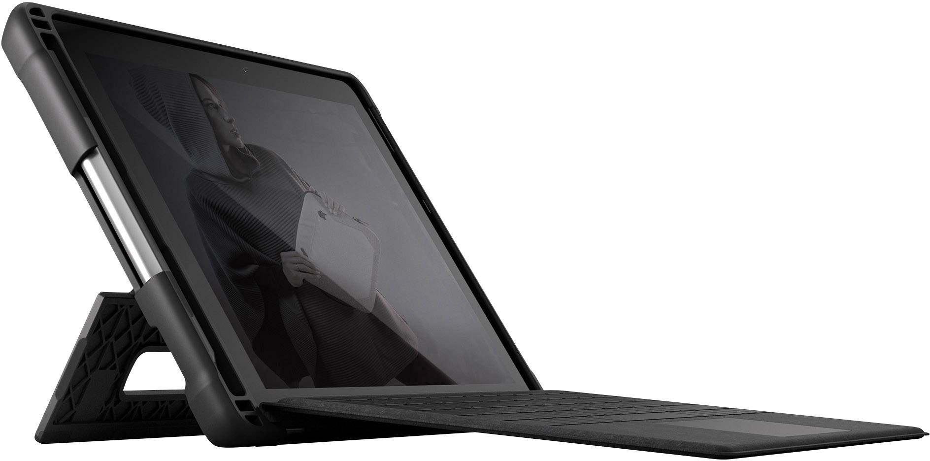 STM Goods Dux Tablet-Cover Microsoft Surface Go 2, Surface Go 25,4cm (10") Back Cover Schwarz