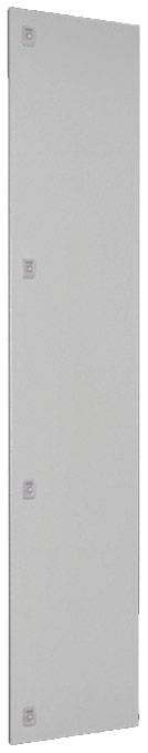 Langer, schmaler, rechteckiger, grauer Metallstreifen mit fünf kleinen, quadratischen Befestigungselementen entlang einer Seite.