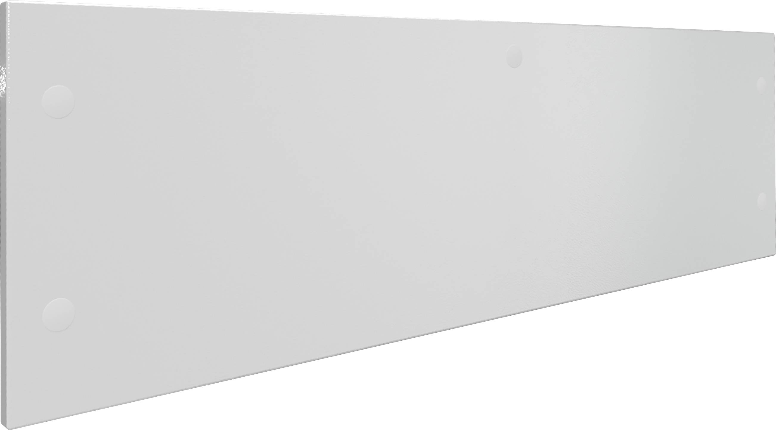 Ein einfaches, rechteckiges, weißes Paneel ohne auffällige Merkmale oder Beschriftungen.