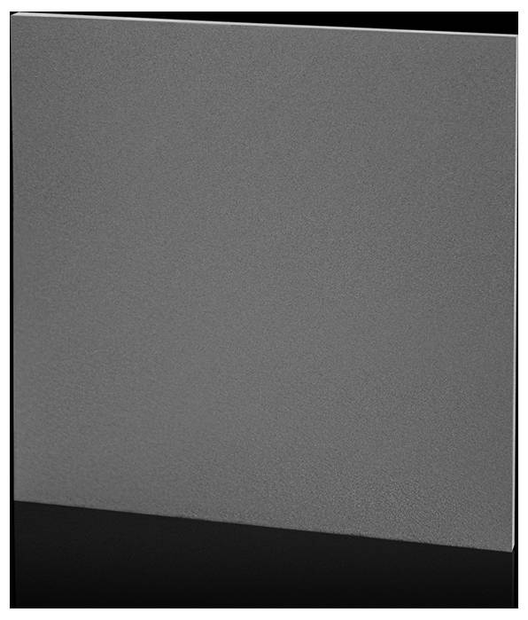 Graues Rechteck auf schwarzem Hintergrund.