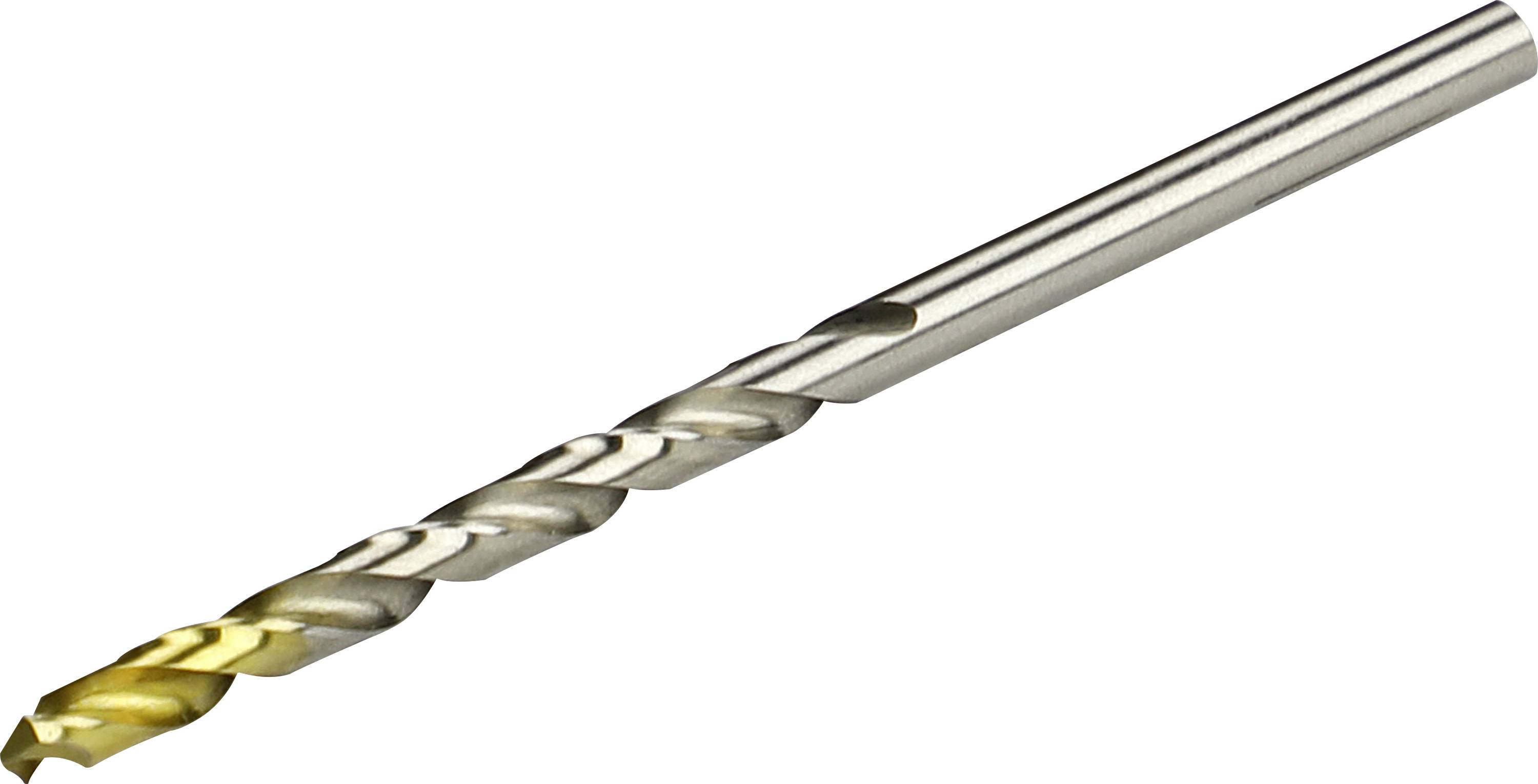 Ein Metallbohrer mit goldener Spitze und silbernem Schaft, geeignet für präzises Bohren in Metalloberflächen.