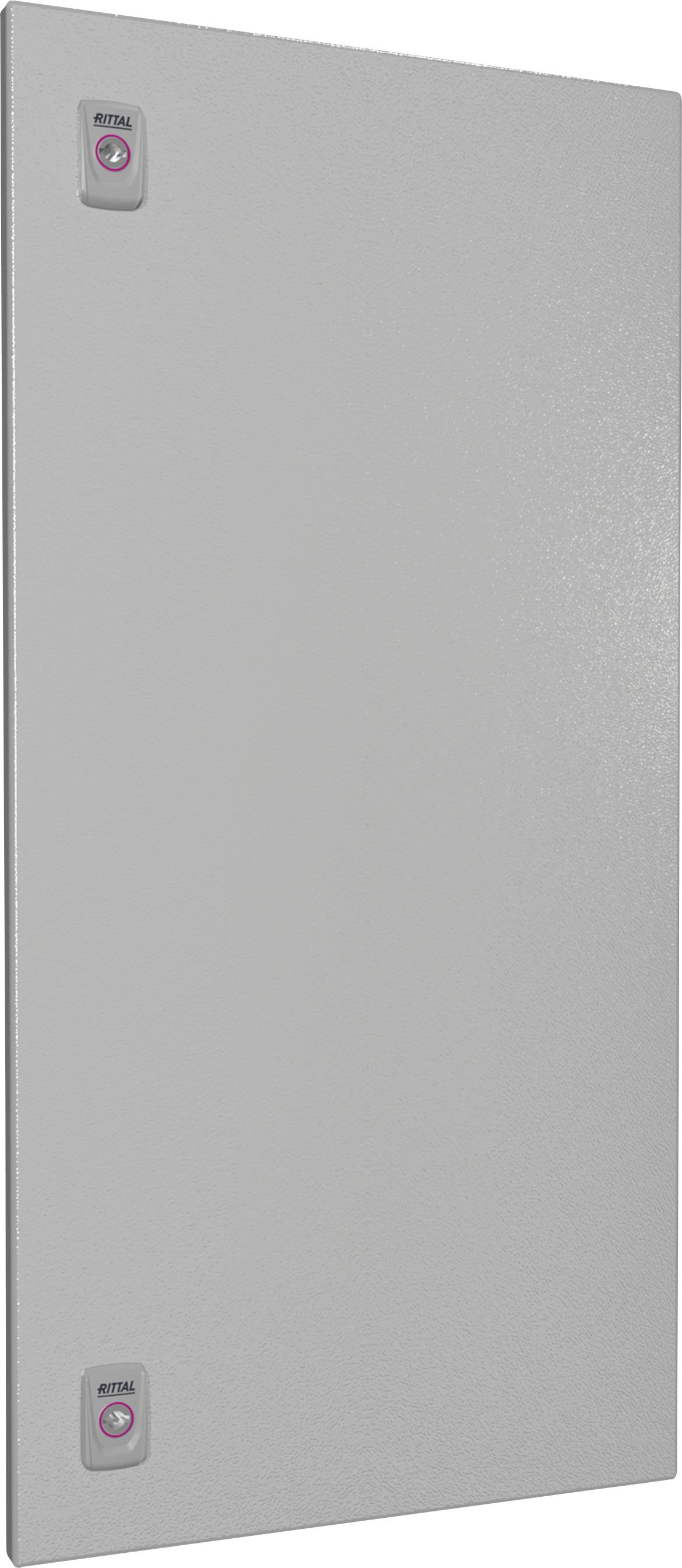 Graue Schallschutzplatte mit zwei pinken Befestigungspunkten an den oberen Ecken.