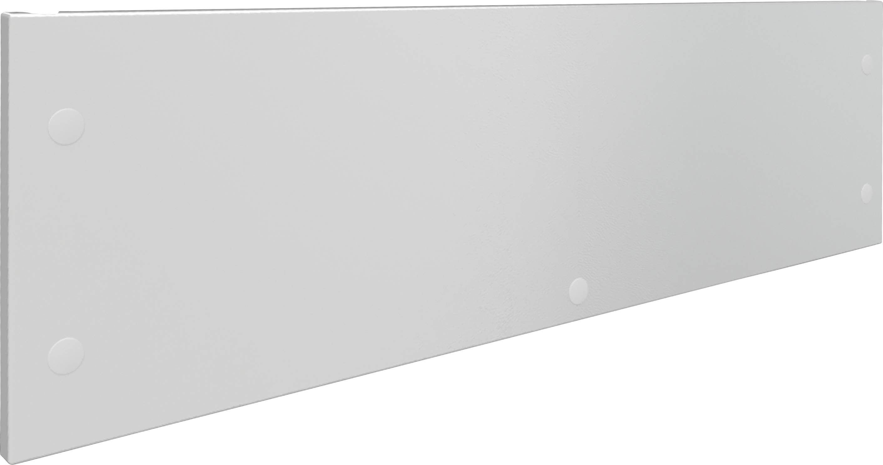 Ein rechteckiges, weißes Board mit glatter Oberfläche, geeignet für Präsentationen oder Anzeigen in Büros oder Schulen.