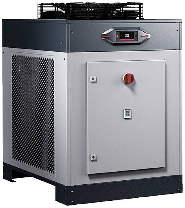 Metallisches technisches Gerät mit Display oben, Temperaturanzeige '20'. Eignet sich für industrielle Anwendungen oder große Anlagen.