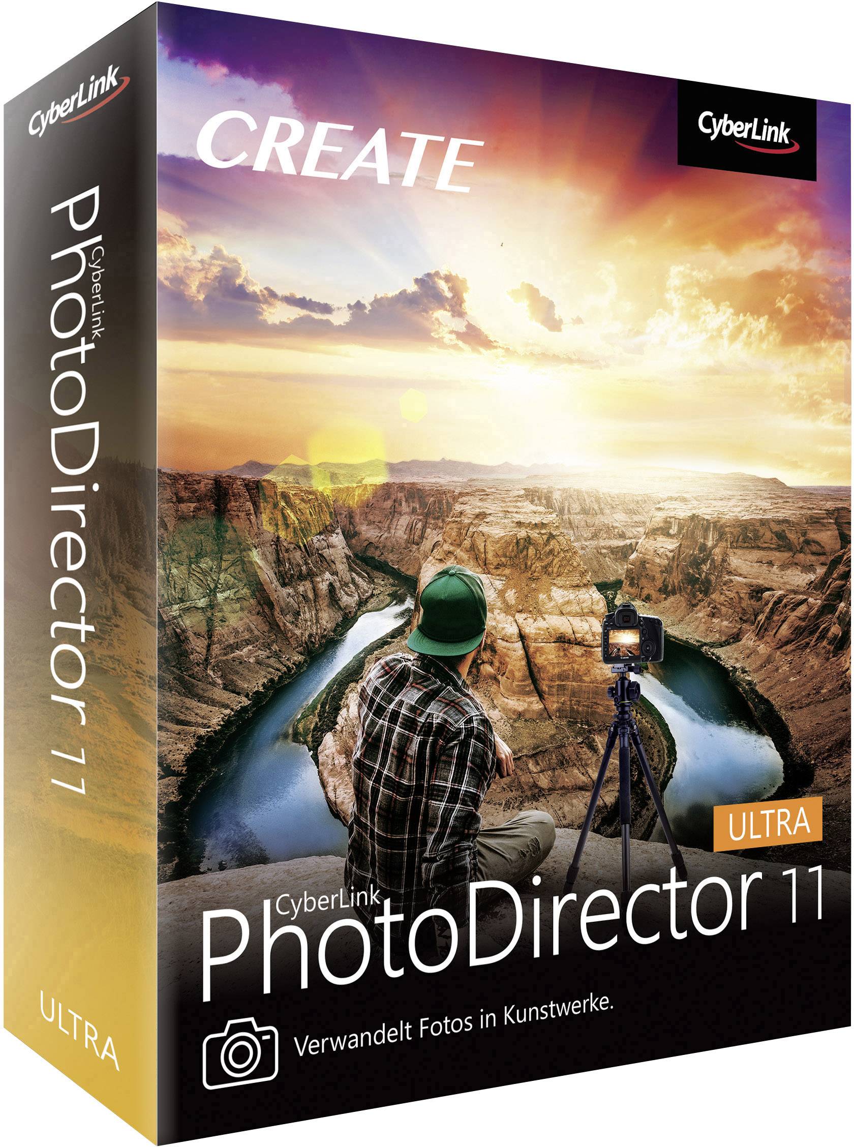 Cyberlink PhotoDirector 11 Ultra Vollversion, 1 Lizenz Windows Bildbearbeitung