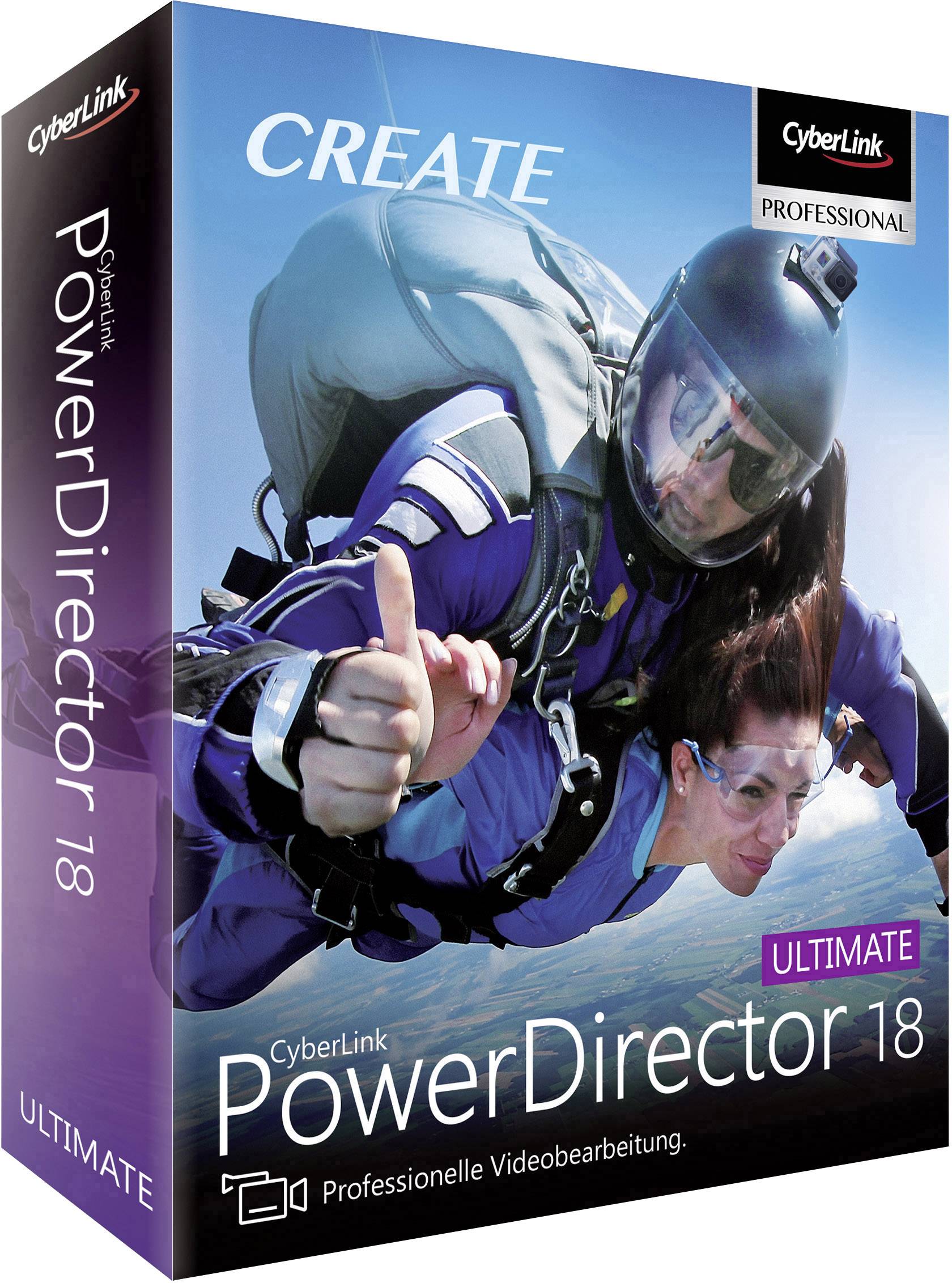 Cyberlink PowerDirector 18 Ultimate Vollversion, 1 Lizenz Windows Videobearbeitung