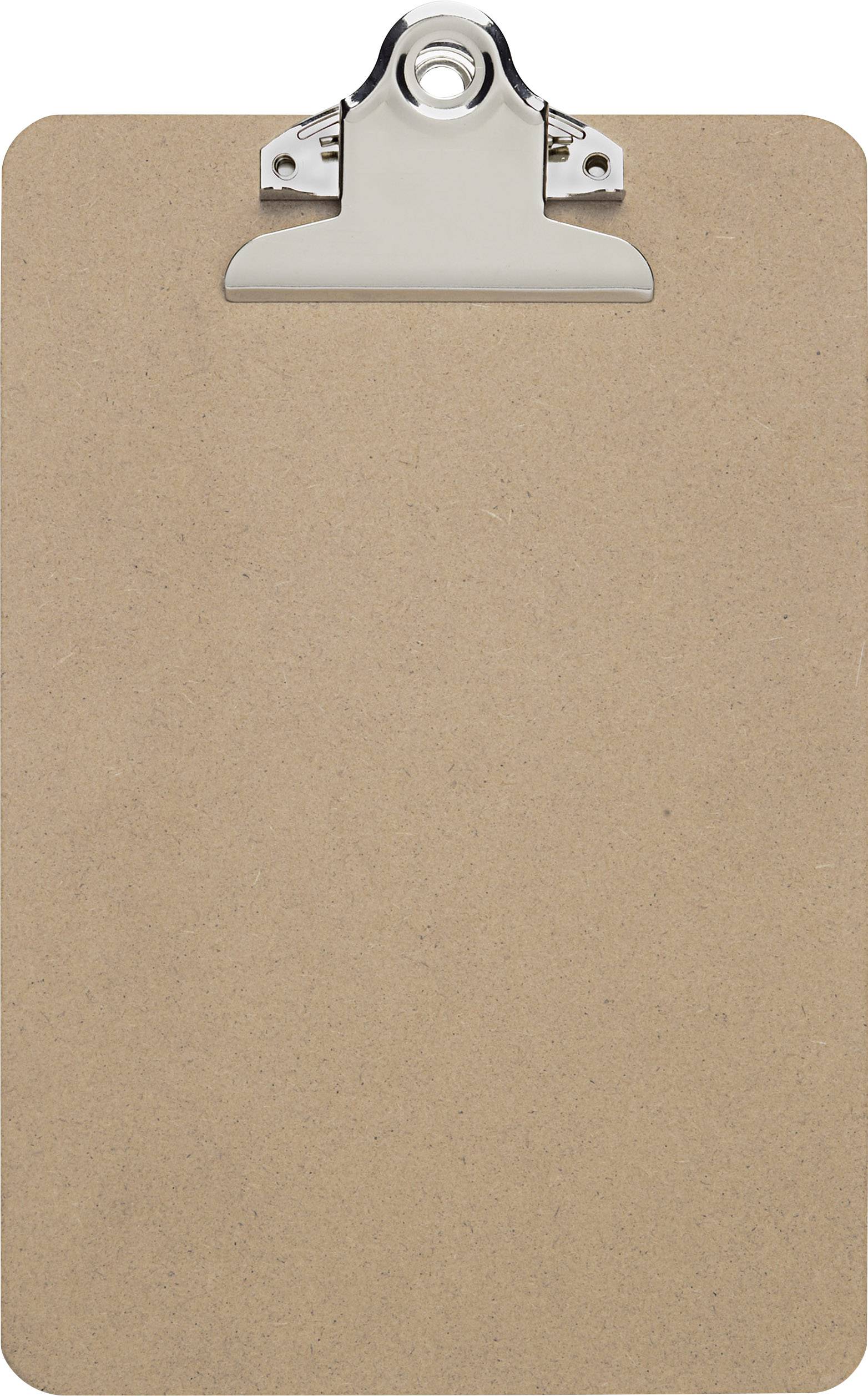 Klemmbrett mit braunem Papier.