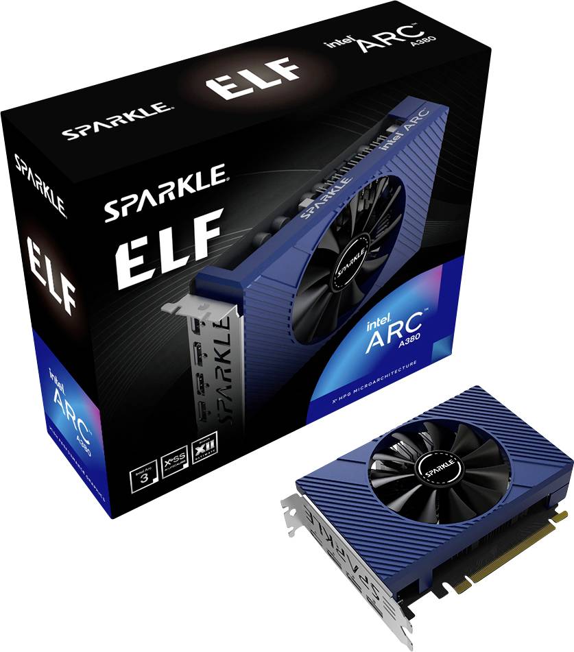 Sparkle Grafikkarte Intel Arc™ A380 ELF 6GB GDDR6-RAM PCIe x16 HDMI®, DisplayPort