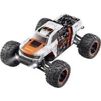 Reely RaVage 4x4 Orange, Weiß Brushed 1:16 RC Modellauto Elektro Monstertruck Allradantrieb (4WD) RtR 2,4GHz inkl. Akku und Reely RaVage 4x4 Orange, Weiß Brushed 1:16 RC Modellauto Elektro Monstertruck Allradantrieb (4WD) RtR 2,4GHz inkl. Akku und